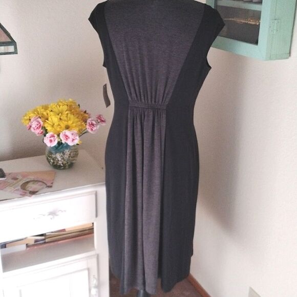 NWT Coldwater Creek Two Tone Knit Dress - Picture 4 of 10